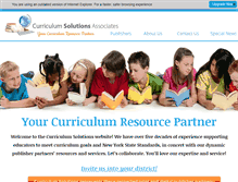 Tablet Screenshot of curriculumsolutions.org